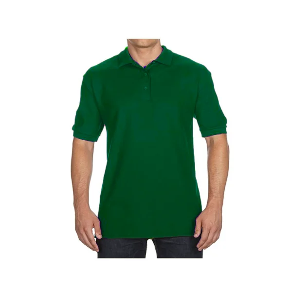 Polera pique manga corta hombre suave textura Verde