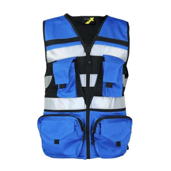 Chaleco Geólogo Miner Azulino Reflectantes