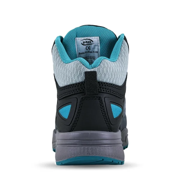 Botín VFLEX Thinsulate V99 Mujer Gris/Calipso Con Boa