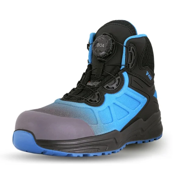 Botín V93 Thinsulate Con Boa Negro/Azul