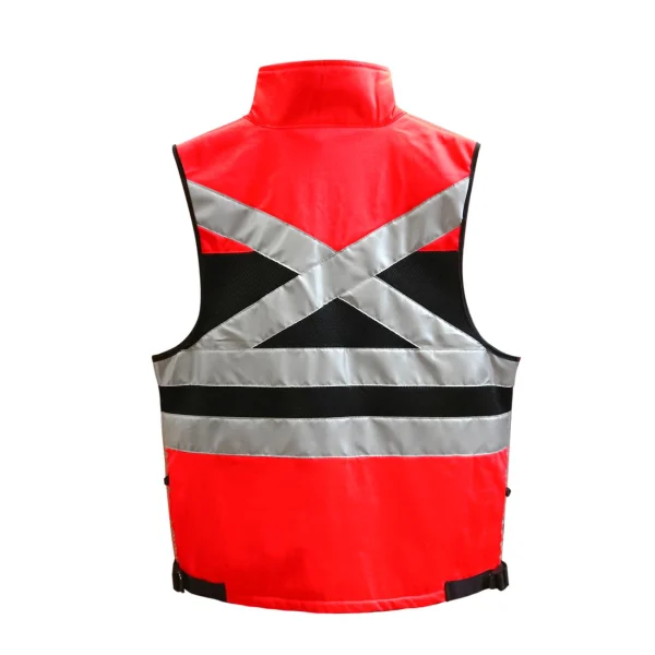 Chaleco Geólogo Miner Rojo Con Cuello