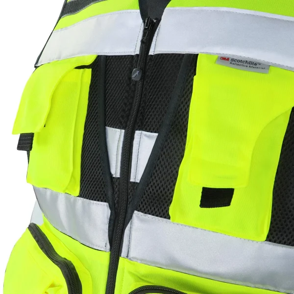 Chaleco Geólogo Miner Amarillo reflectantes