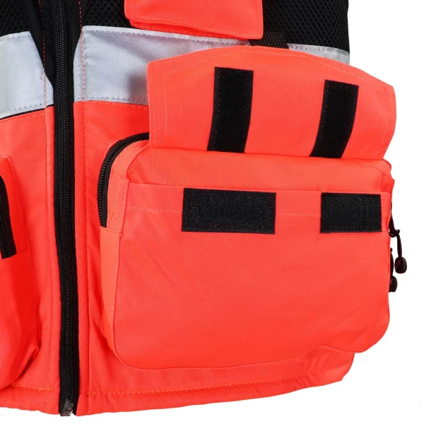 Chaleco Geólogo Miner Rojo Con Cuello