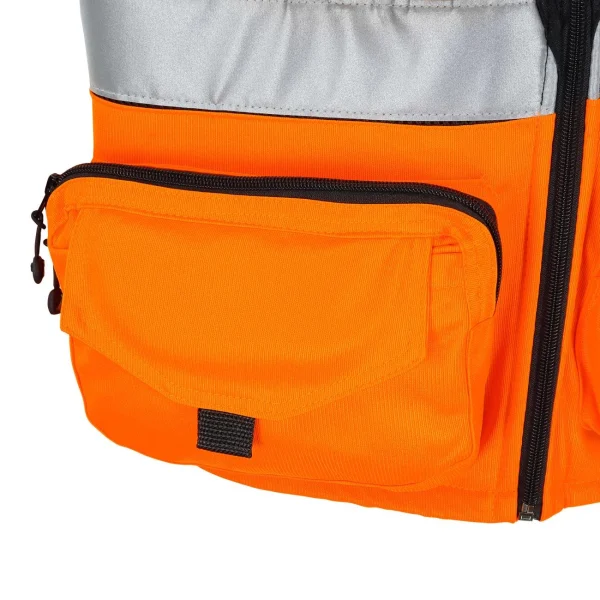 Chaleco Geólogo Miner Naranjo reflectantes