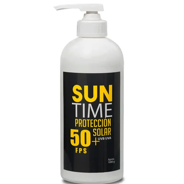 Bloqueador Protector Solar Suntime Fps 50 Envase 1 Litro