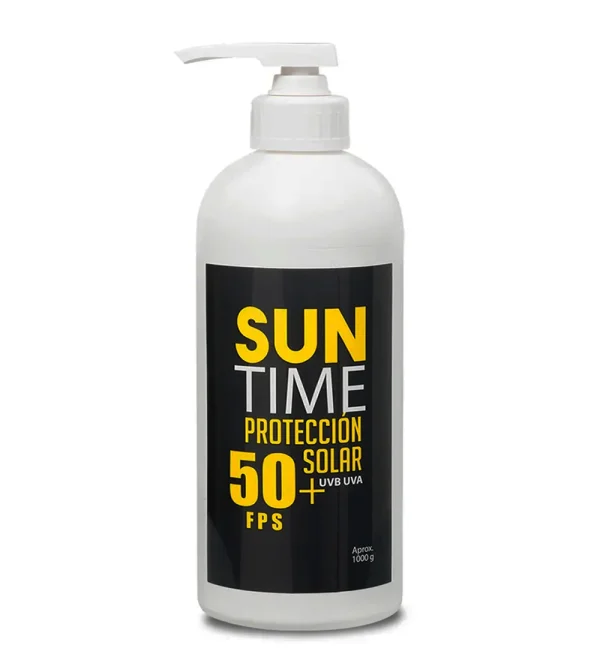 Bloqueador Protector Solar Suntime Fps 50 Envase 1 Litro