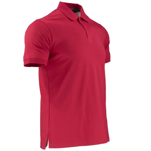 3 Polera polo dryfresh manga corta hombre Roja