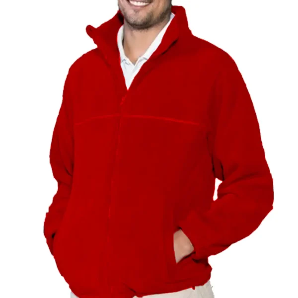 Micropolar térmico hombre manga larga color Rojo