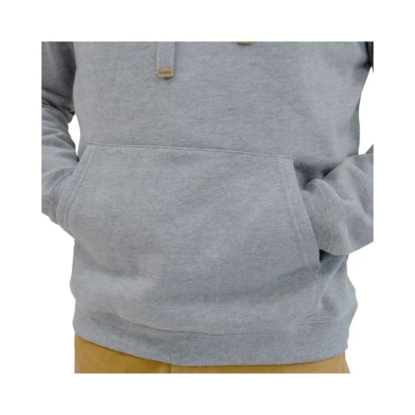 cangurogris3 Polerón unisex Hoodie Canguro color Gris con gorro
