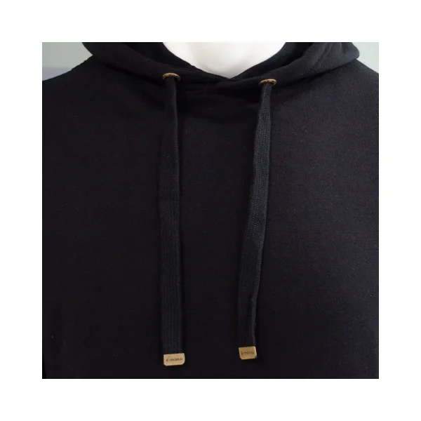 canguronegro5 Polerón unisex Hoodie Canguro color Negro con gorro