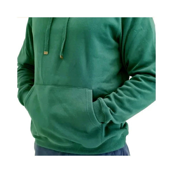 Polerón unisex Hoodie Canguro color Verde con gorro