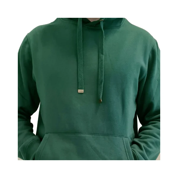Polerón unisex Hoodie Canguro color Verde con gorro