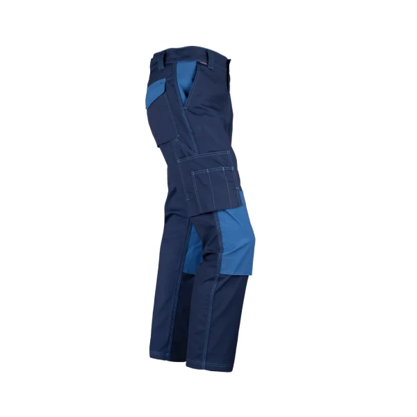 3b Pantalon cargo Alerce bicolor rodilla reforzada Azul/Azul indigo