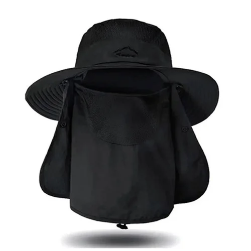 Gorro Sombrero Legionario Pescador  3 x 1 Negro