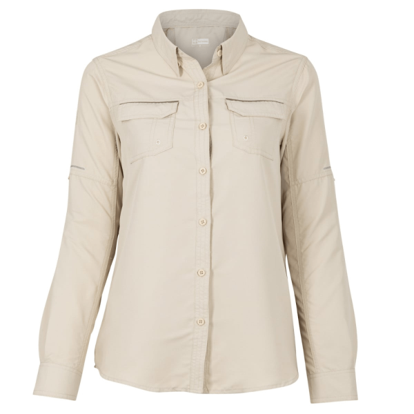 Blusa Ripstop Jubae Manga Larga Mujer Khaki