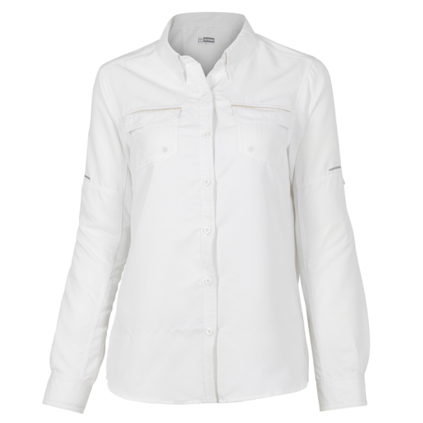 Blusa Ripstop Jubae Manga Larga Mujer Blanco