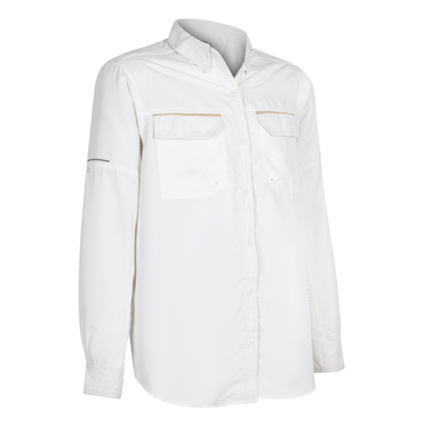 Camisa Ripstop Jubae Manga Larga Hombre Blanco