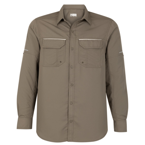 Camisa Ripstop Jubae Manga Larga Hombre (7) Camisa Ripstop Jubae Manga Larga Hombre Verde Musgo