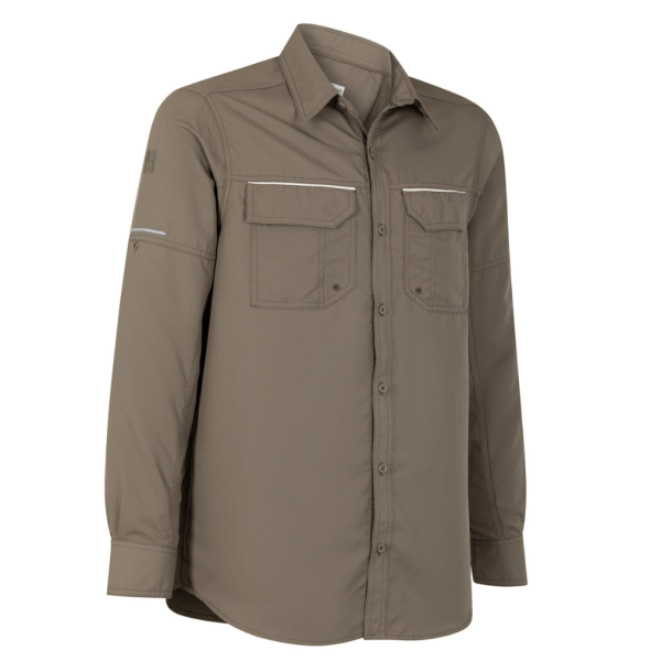 Camisa Ripstop Jubae Manga Larga Hombre (8) Camisa Ripstop Jubae Manga Larga Hombre Verde Musgo