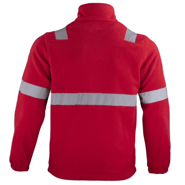 Micropolar Con Cinta Reflectiva Hombre Rojo