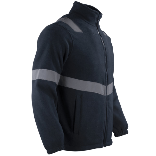 Micropolar Con Cinta Reflectiva Hombre Azul