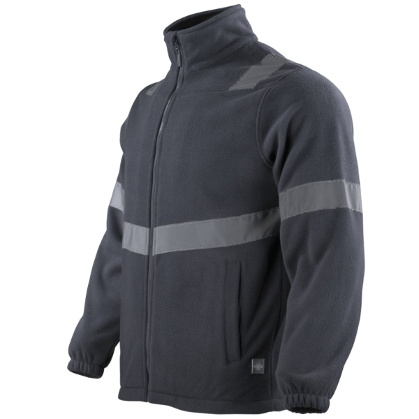 Micropolar Con Cinta Reflectiva Hombre Gris Oscuro