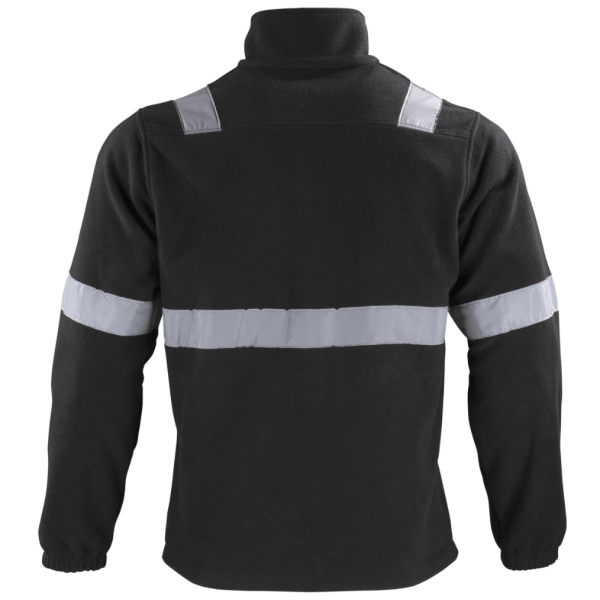 Micropolar Con Cinta Reflectiva Hombre Negro