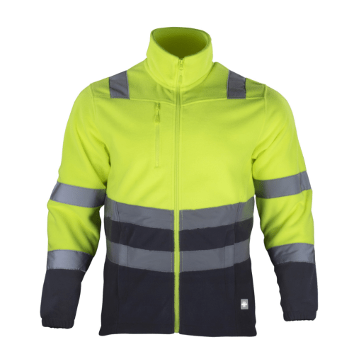 Micropolar Hi-Vis Clase 2 Bi-Color Manga Larga Hombre (1) Micropolar Hi-Vis Clase 2 Bi-Color Manga Larga Hombre Amarillo/Gris