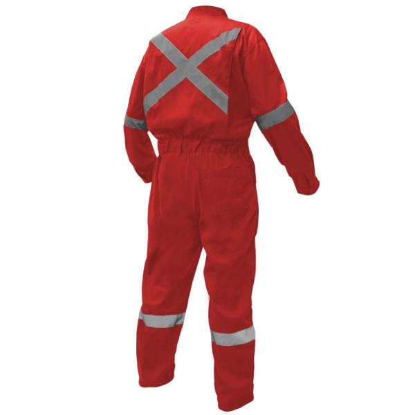 Overol Gabardina Practical Line Hombre Rojo