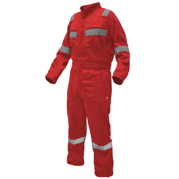 Overol Gabardina Practical Line Hombre Rojo