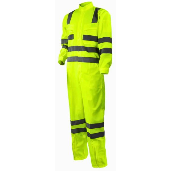 Overol Verde Fluor Cinta 360° Norma Vial Chilena Segman