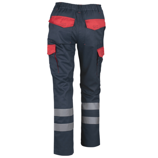 Pantalón Cargo Gabardina Bi-Color Con Cinta Hombre