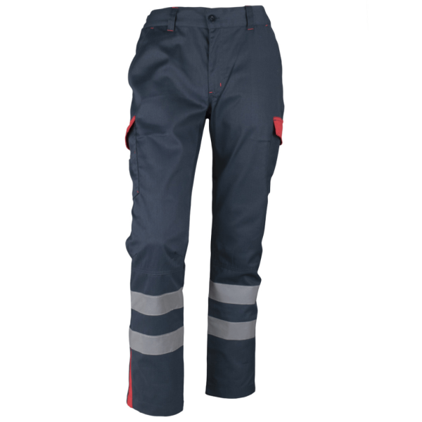 Pantalón Cargo Gabardina Bi-Color Con Cinta Hombre