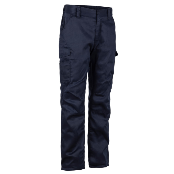 Pantalón Cargo Gabardina Forro Polar Hombre Azul
