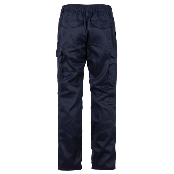 Pantalón Cargo Gabardina Forro Polar Hombre Azul
