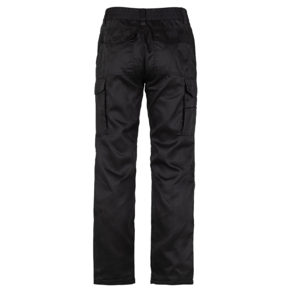 Pantalón Cargo Gabardina Forro Polar Hombre Negro