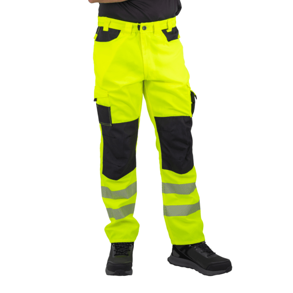 Pantalón Cargo HW Dakota Amarillo Fluor