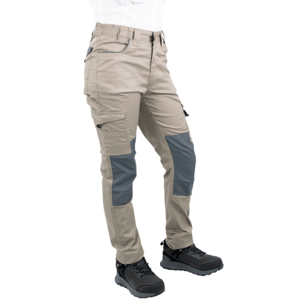 Pantalón Cargo HW Dakota Spandex Cafe Mujer (5) Pantalón Cargo HW Dakota Spandex Cafe Mujer