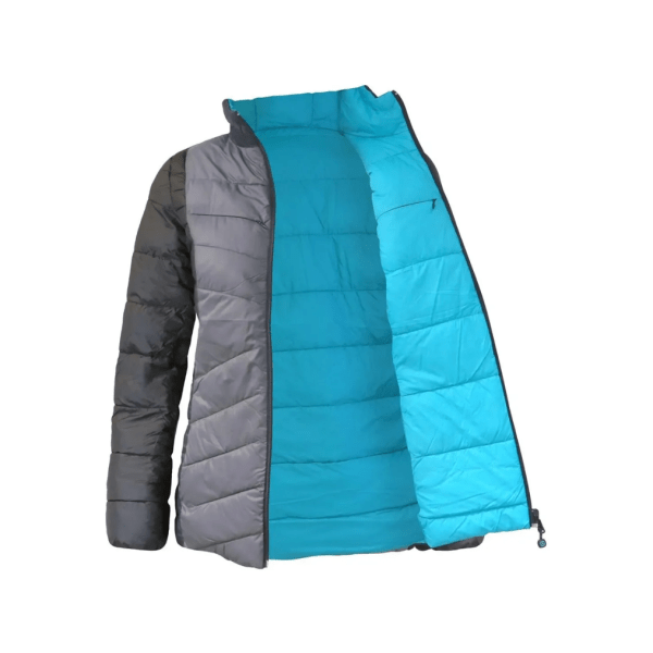 Parka Absolute Zero Mujer Reversible Gris/Calipso Z-6100