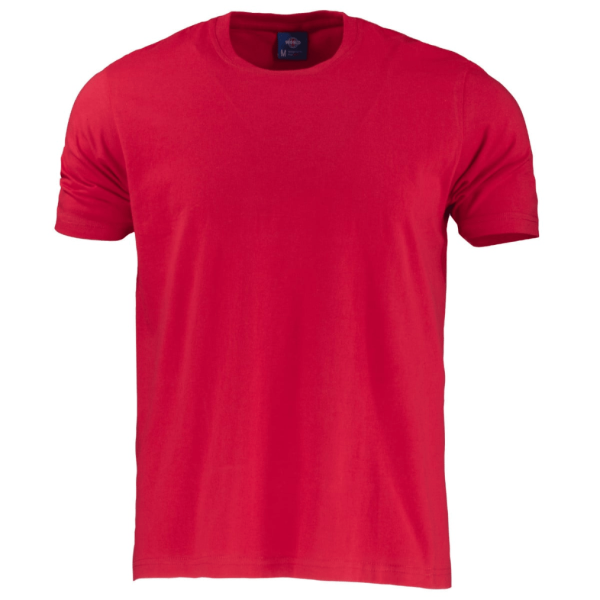 Polera 100% Algodón Manga Corta Hombre (10) Polera 100% Algodón Manga Corta Hombre Rojo