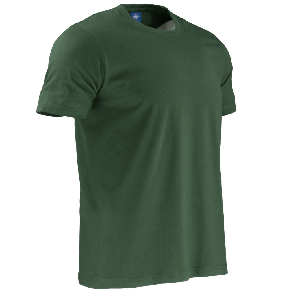 Polera 100% Algodón Manga Corta Hombre Verde