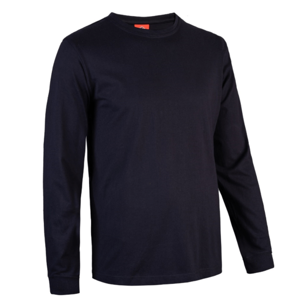 Polera 100% Algodón Manga Larga Hombre (12) Polera 100% Algodón Manga Larga Hombre Azul Marino