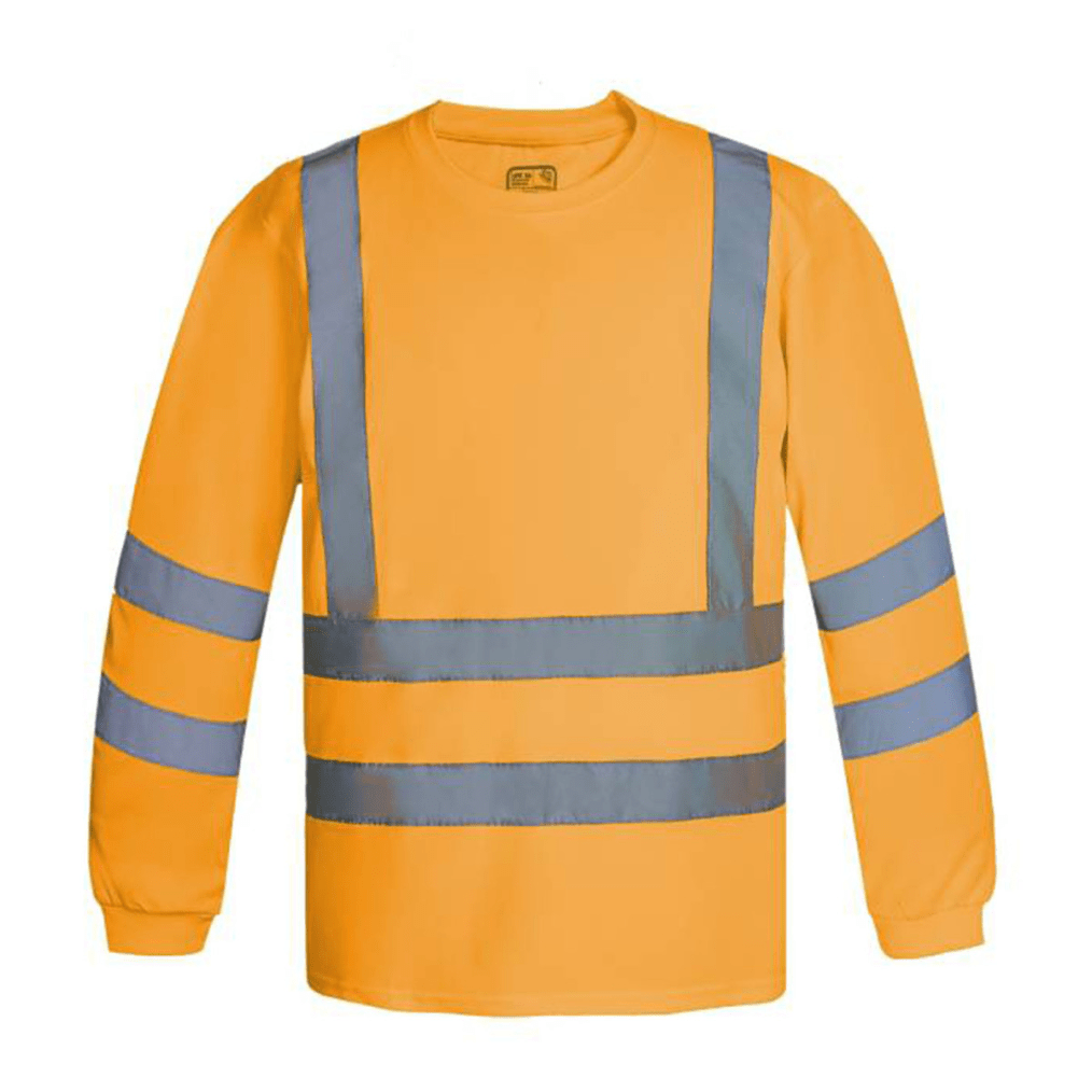 Polera DryFit Manga Larga Hombre Naranja