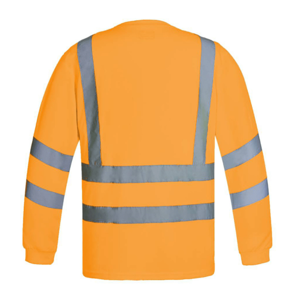 Polera DryFit Manga Larga Hombre Naranja