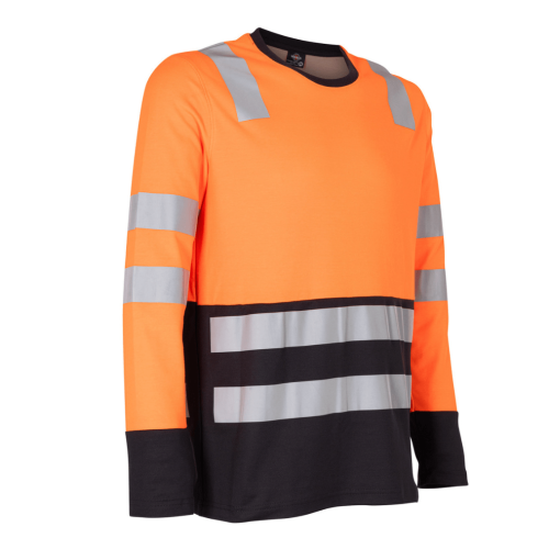 Polera Hibrida Hi-Vis Bi Color Manga Larga Hombre (7) Polera Hibrida Hi-Vis Bi Color Naranja Manga Larga Hombre
