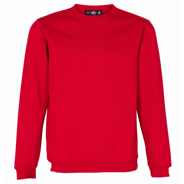Polerón Basic 65% Algodón Manga Larga Unisex Rojo