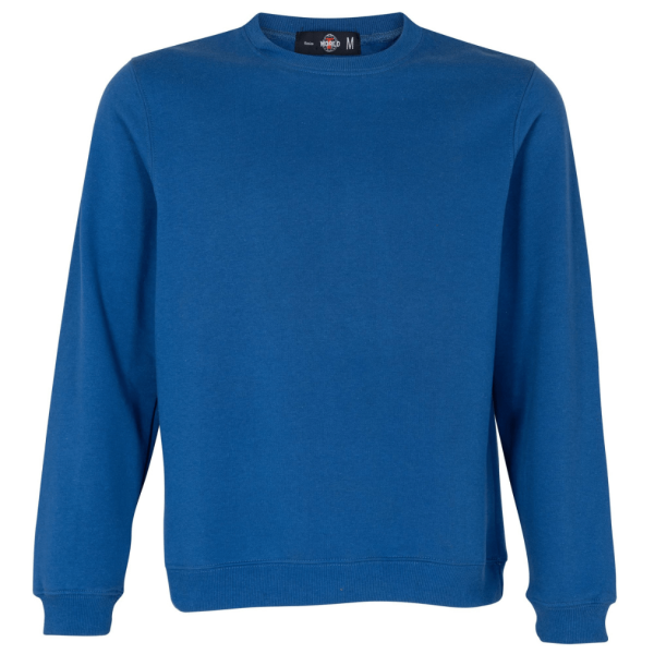 Polerón Basic 65% Algodón Manga Larga Unisex Azul