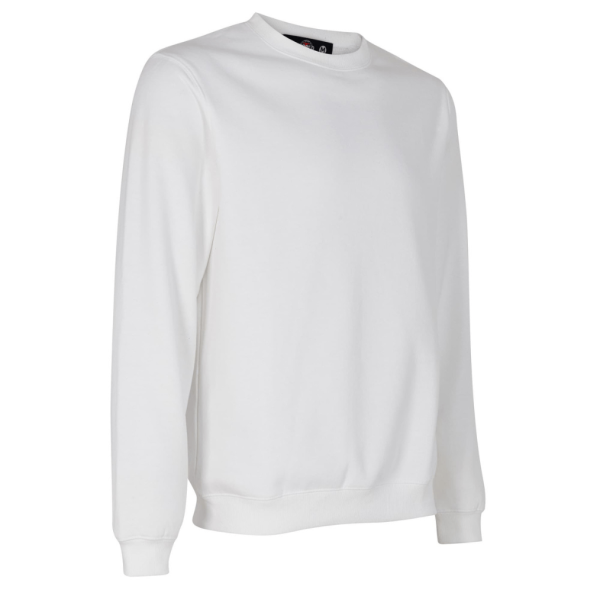 Polerón Basic 65% Algodón Manga Larga Unisex Blanco