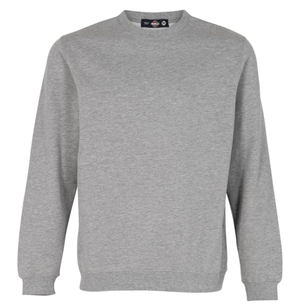 Polerón Basic 65% Algodón Manga Larga Unisex Gris