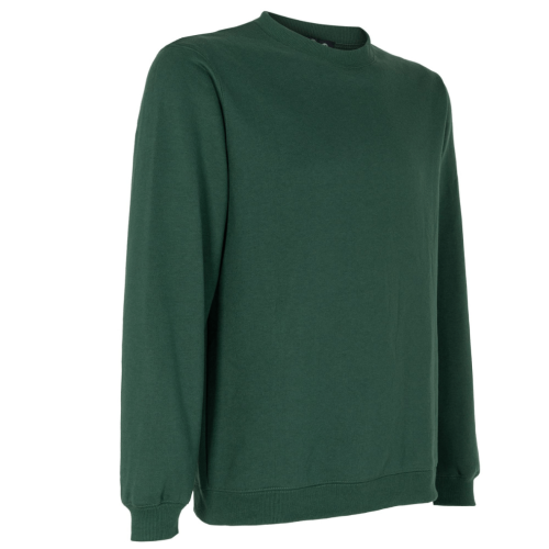 Polerón Basic 65% Algodón Manga Larga Unisex Verde